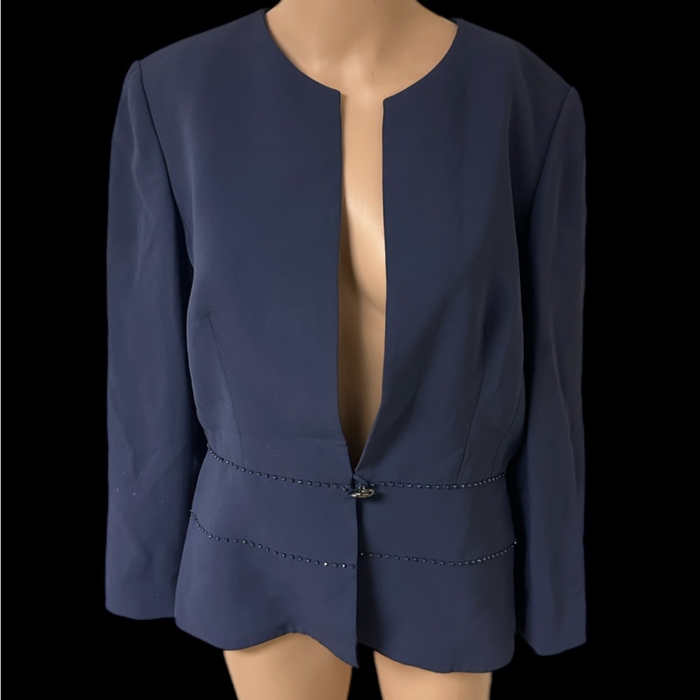 Sunny Choi Saks Fifth Avenue jacket navy blue Blazer Sz 8